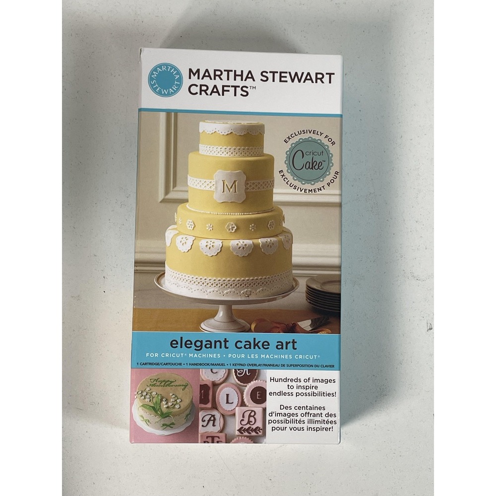 Cricut Martha Stewart Elegant Cake Art Design Cartridge 2000491 for Cake Machine